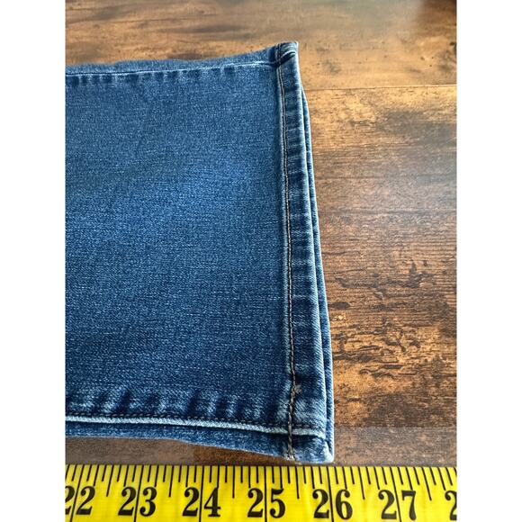 NWT Maurices Everflex Jeans Wide Leg 10 Short Petite High Rise Stretch Denim $65 - Picture 5 of 10